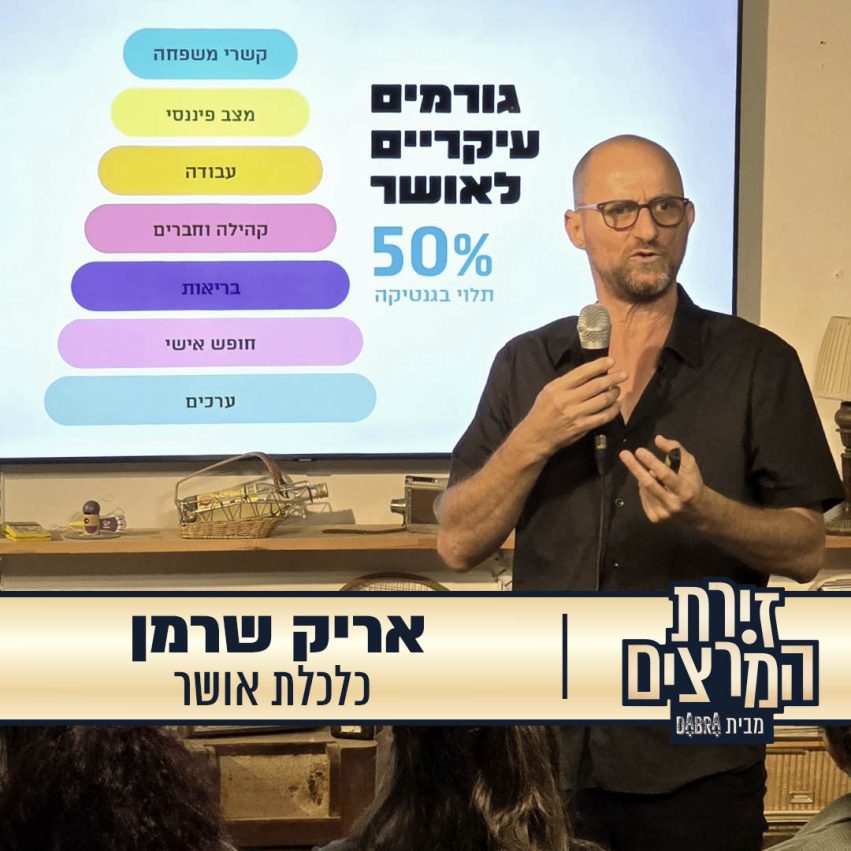 אריק שרמן - הרצאה - כלכלת אושר - זירת המרצים מבית דברא - קומוניקט